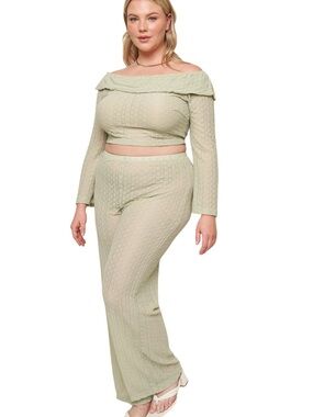 What Lo Wants Elaine Sheer Pant in Sage